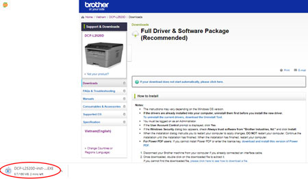 driver brother dcp l2520d