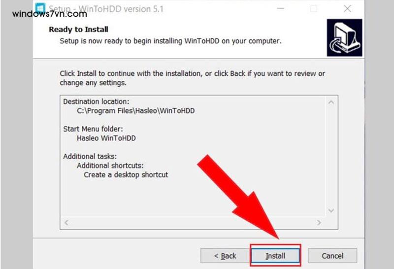 cài win 10 không cần usb