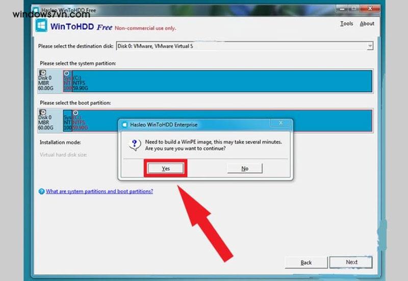 cài win 10 không cần usb