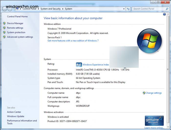 key win 7